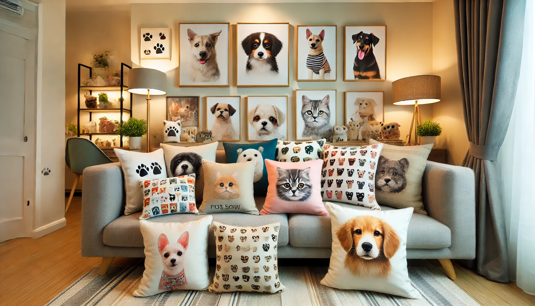 01 - Add A Playful Touch With Pet Pillow Design Ideas For Your Living Room