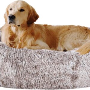 Calming Dog Bed with Cozy Round Design