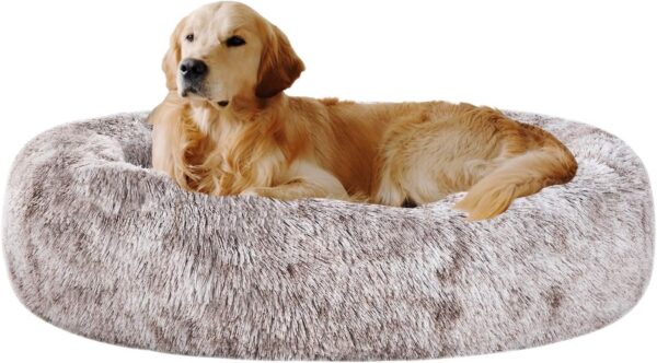 Calming Dog Bed with Cozy Round Design