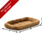 Cinnamon Pet Bed Plush Supportive Design For Pets dimension