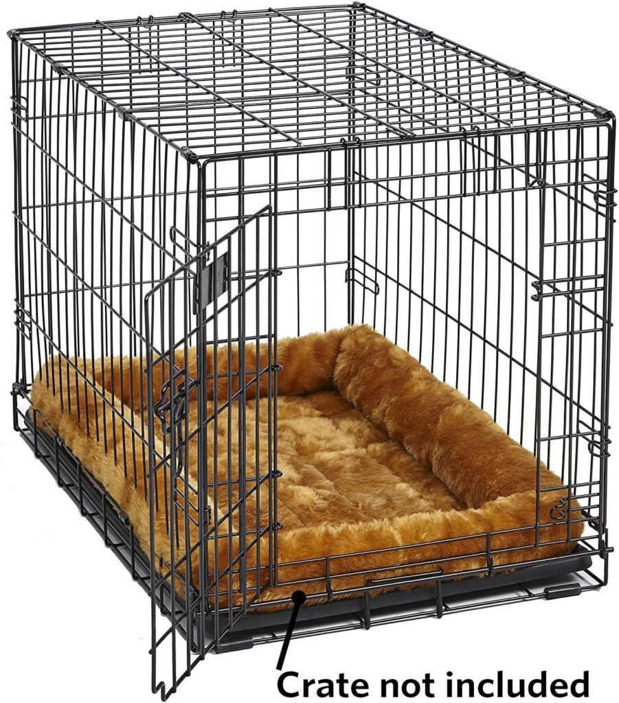 Cinnamon Pet Bed Plush Supportive Design For Pets for crate