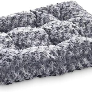 Comfortable Plush Gray Pet Bed Cushion