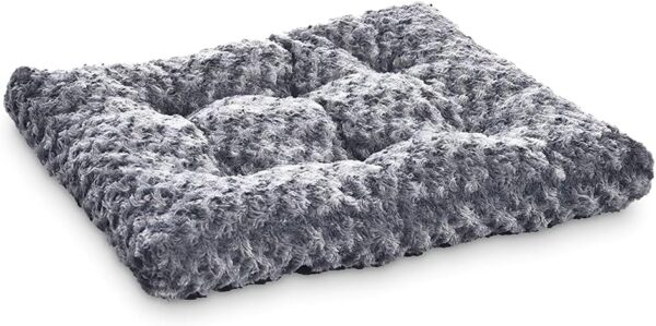 Comfortable Plush Gray Pet Bed Cushion