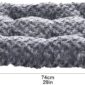 Comfortable Plush Gray Pet Bed Cushion dimension