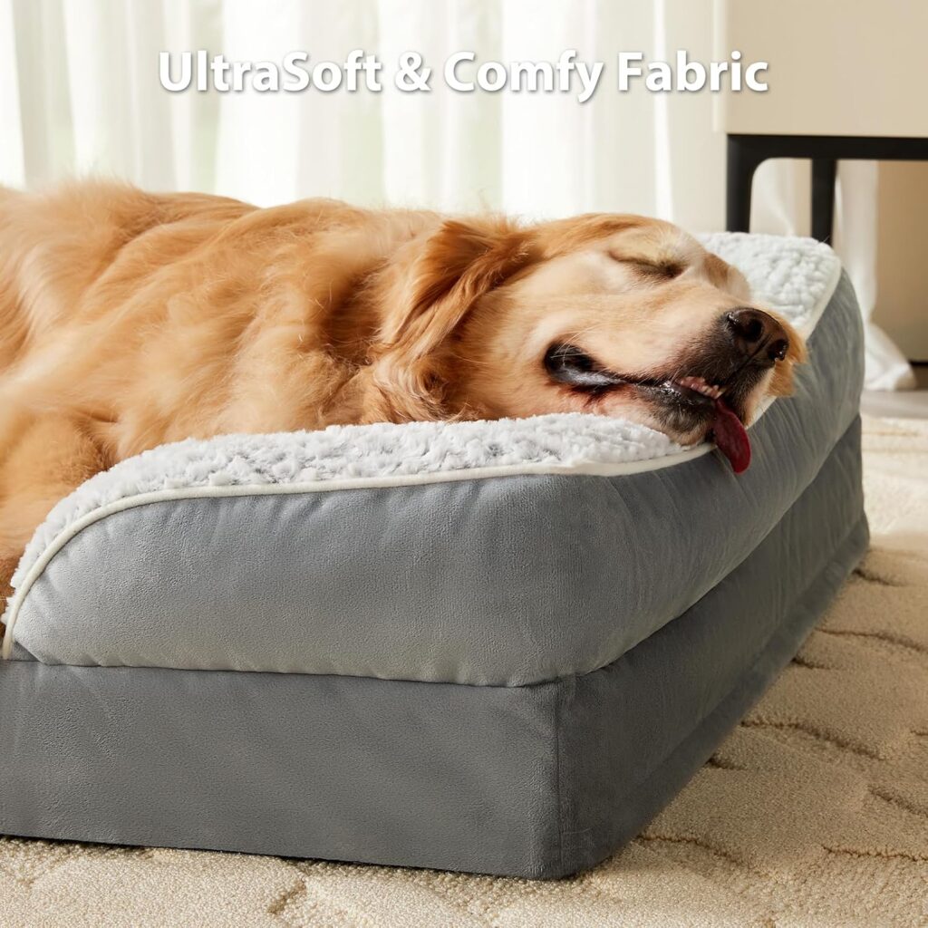 Cozy Orthopedic Dog Bed Egg Crate Foam for Ultimate Comfort 1