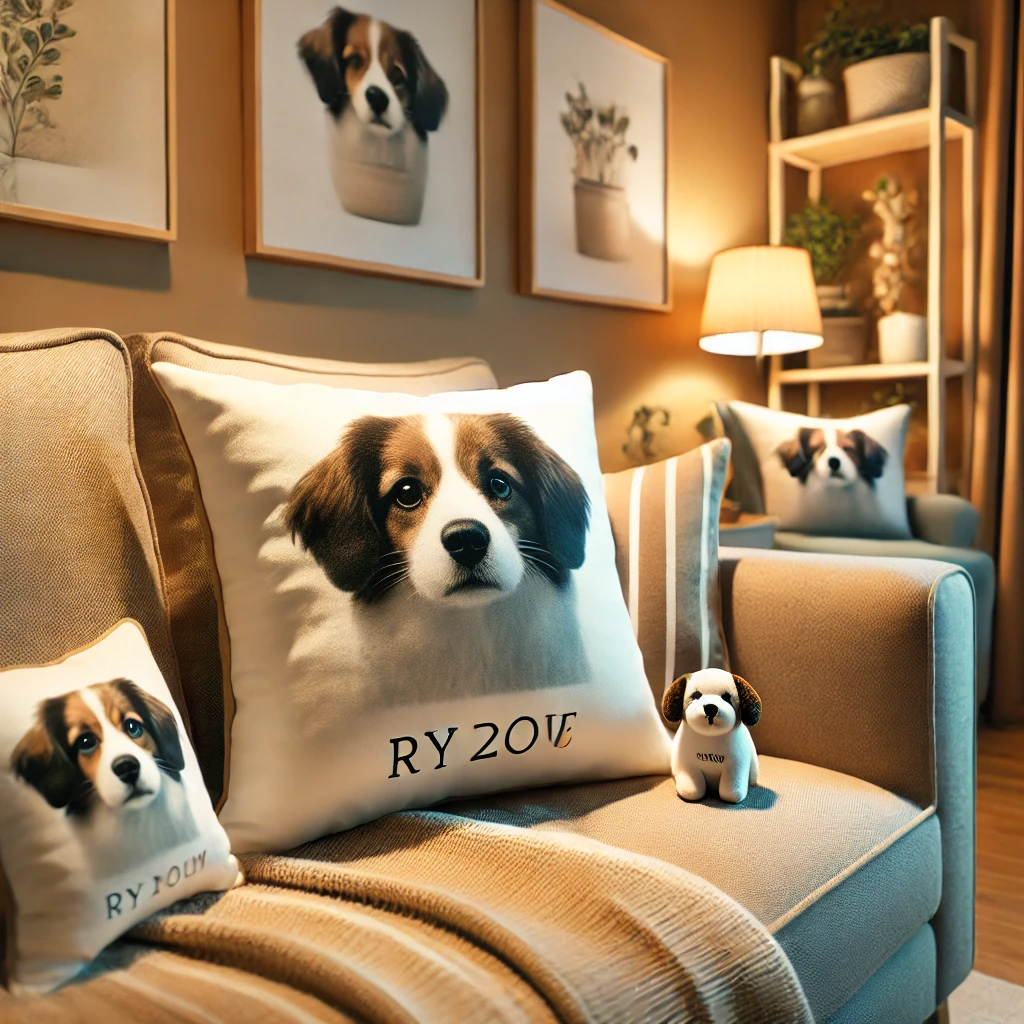 Personalized Pet Pillow With A Dog's Face - 02