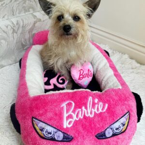 Plush Dog Bed with Barbie Inspiration