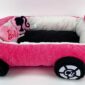 Plush Dog Bed with Barbie Inspiration sideview