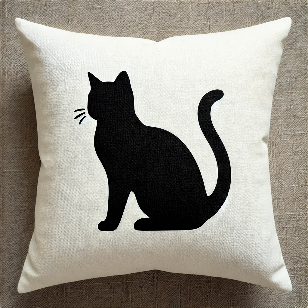 personalized custom pillow cat