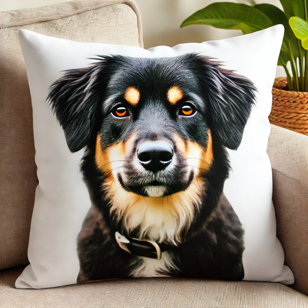 personalized custom pillow dog